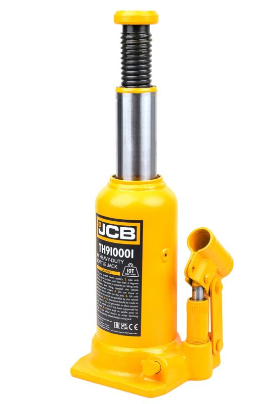 Podnośnik hydrauliczny JCB słupkowy butelkowy maszynowy samochodowy lewarek 220 - 488 mm 10 T 1szt.