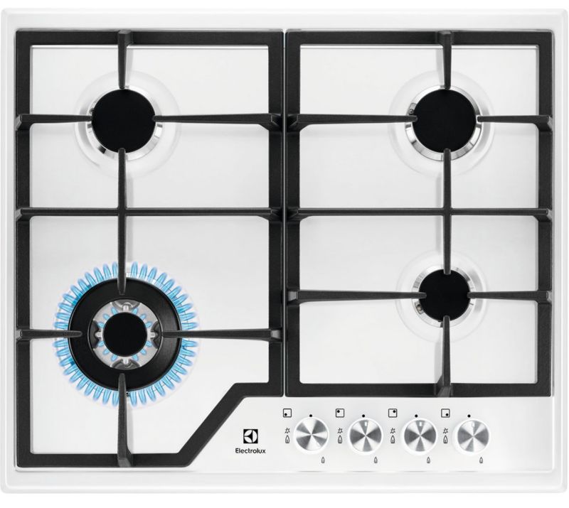 Płyta gazowa ELECTROLUX EGS6436WW 59 cm białe szkło 1szt.