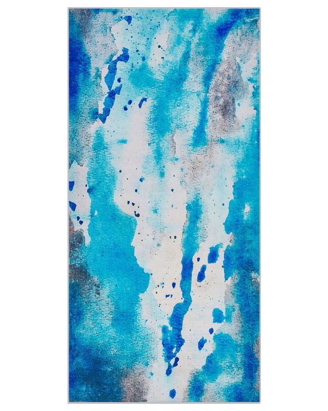 Dywan 80 x 150 cm niebiesko-szary Bozat 1 szt.