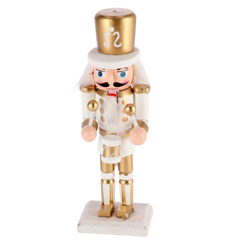 Dziadek do orzechów Jumi 16 cm złoto-biały