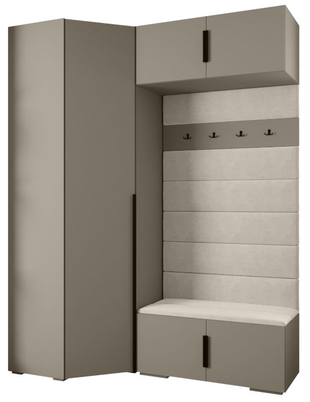 Garderoba do przedpokoju Abiks INOVA 1 Z21 kaszmir+czarny+manila02 1szt.