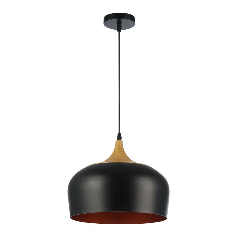 Lampa wisząca, DPM, czarny+złoty, 1szt