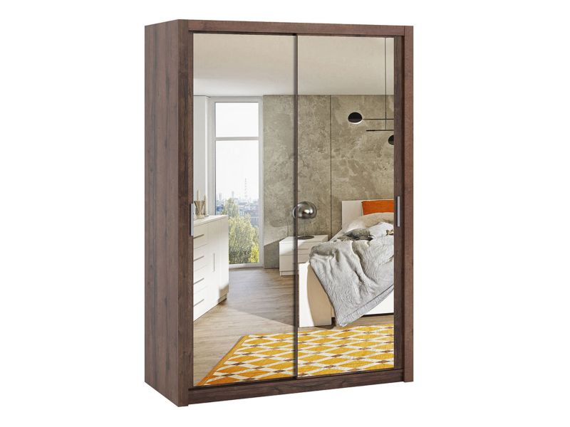 Szafa przesuwna z lustrem MIRJAN 24 Bono SZ150 dąb monastery 1 szt.