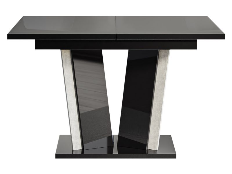 Stół rozkładany MIRJAN 24 Doha II czarny połysk/beton 1 szt.