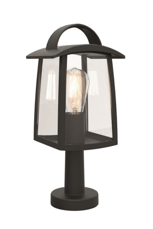 Lampa ogrodowa stojąca Lutec Kelsey czarno-biała 1 x E27 x 40W IP44 wym: 40 x 17 x 15 cm - 1 szt.