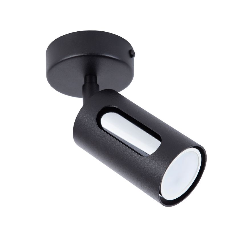 Spot Sigma Lighting Flow czarno-srebrny 1 x GU10 x IP20 wym: 16 x 10 x 10 cm - 1 szt.