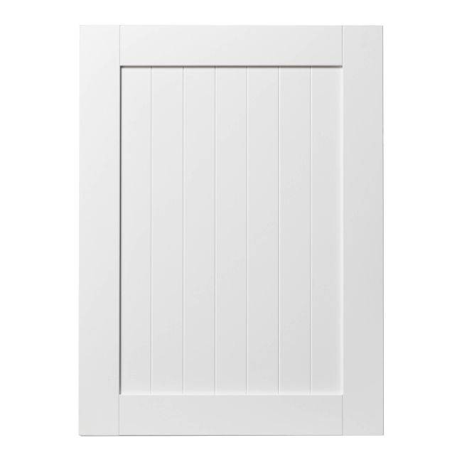 Front kuchenny do szafki wysokiej z AGD GoodHome Alpinia 60 x 80,6 cm biały mat