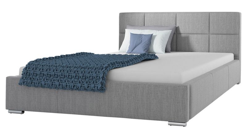 Łóżko tapicerowane MIRJAN 24 Marina 180x200 jasny szary 1 szt.