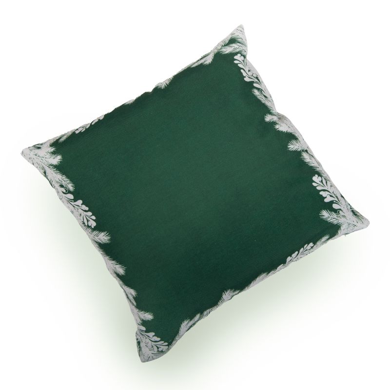 Poduszka gałązki 45 x 45 cm zielona
