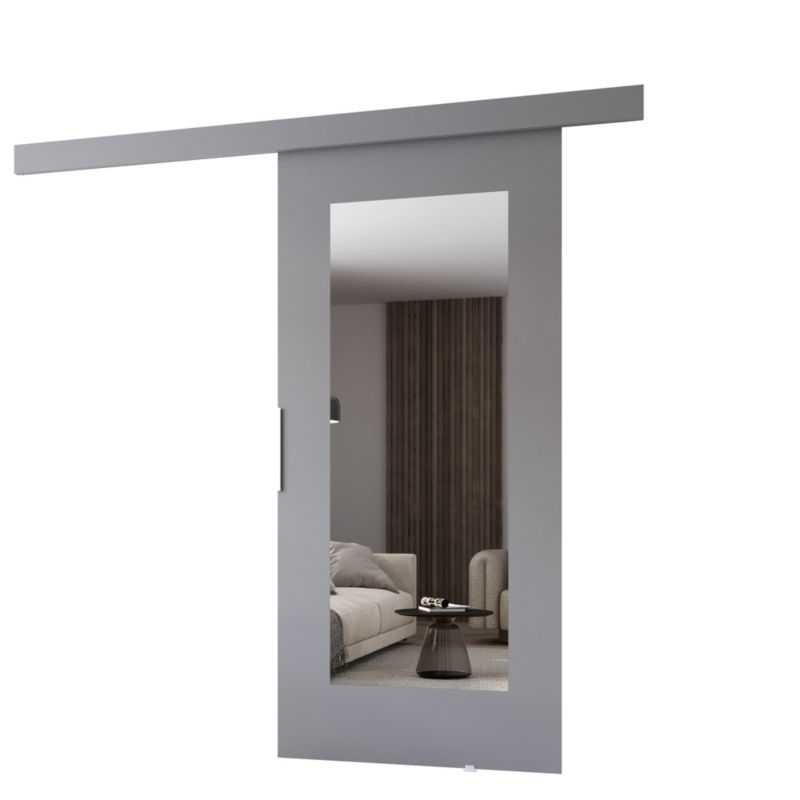 Drzwi przesuwne MINIO go for it CLEAN I 106 cm szare z lustrem 1 szt.