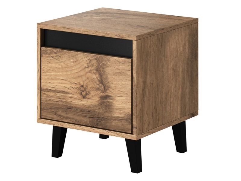 Komplet stolików nocnych MIRJAN 24 Nord dąb wotan/antracyt 2 szt.