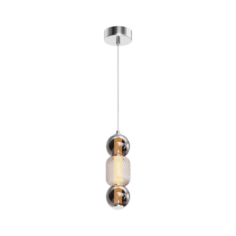 Lampa wisząca Maytoni Drop 2447 chromowana przezroczysty nowoczesna wbudowany LED 16W 1 szt.