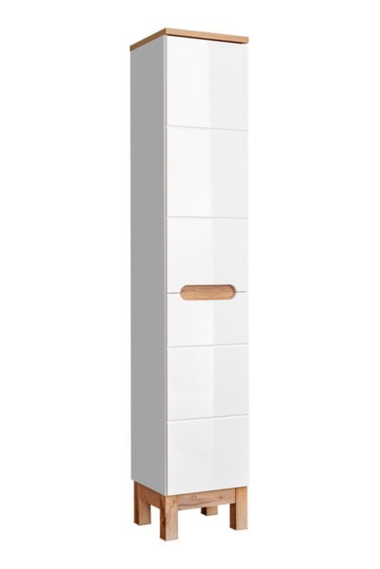 Szafka Comad łazienkowa BALI 804 35 cm biała z koszem 1 szt