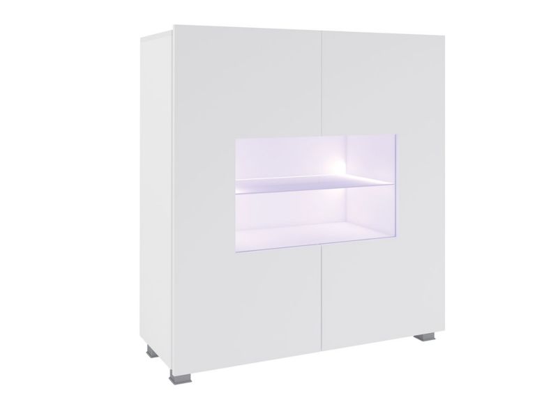 Komoda MIRJAN 24 Calabrini 1 biały/biały połysk 1 szt.