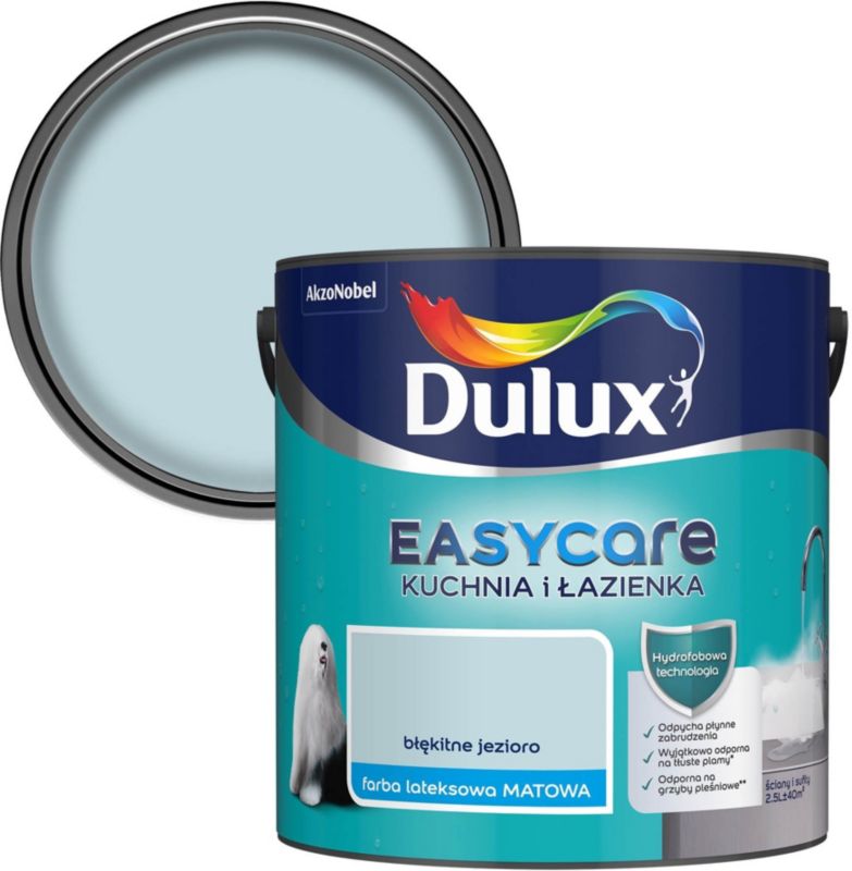 Farba Dulux EasyCare Kuchnia i Łazienka błękitne jezioro 2,5 l