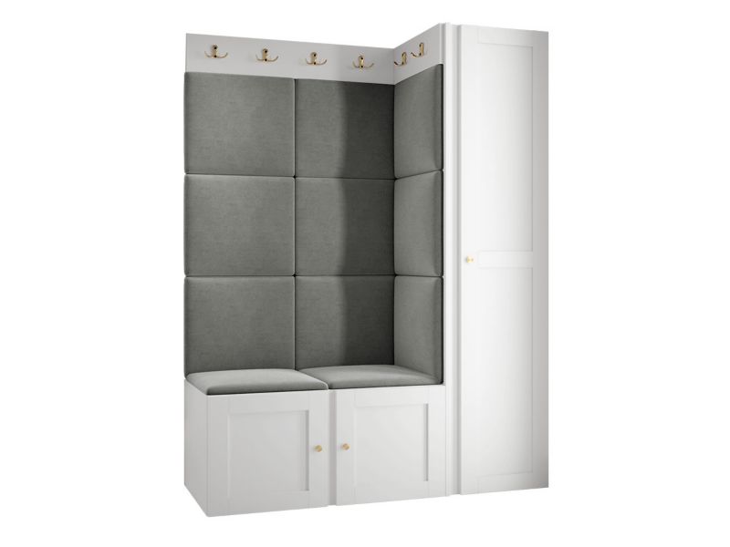 Zestaw MIRJAN 24 Orion Ramiro IX biały + szary 1 kpl.