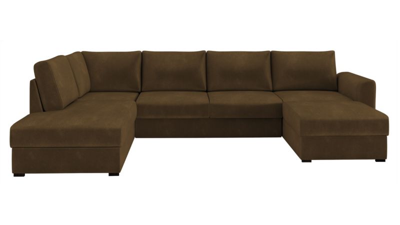 Narożnik z funkcją spania MIRJAN 24 Wilma lewy ciemny brąz 1 szt.