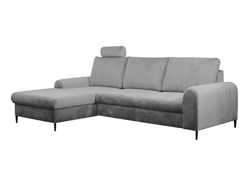 Narożnik z funkcją spania MIRJAN 24 Monaco lewy jasny szary 1 szt.