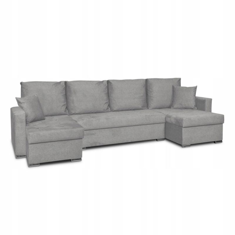 Narożnik do salonu rozkładany Family Meble Bella BIG szary 1szt