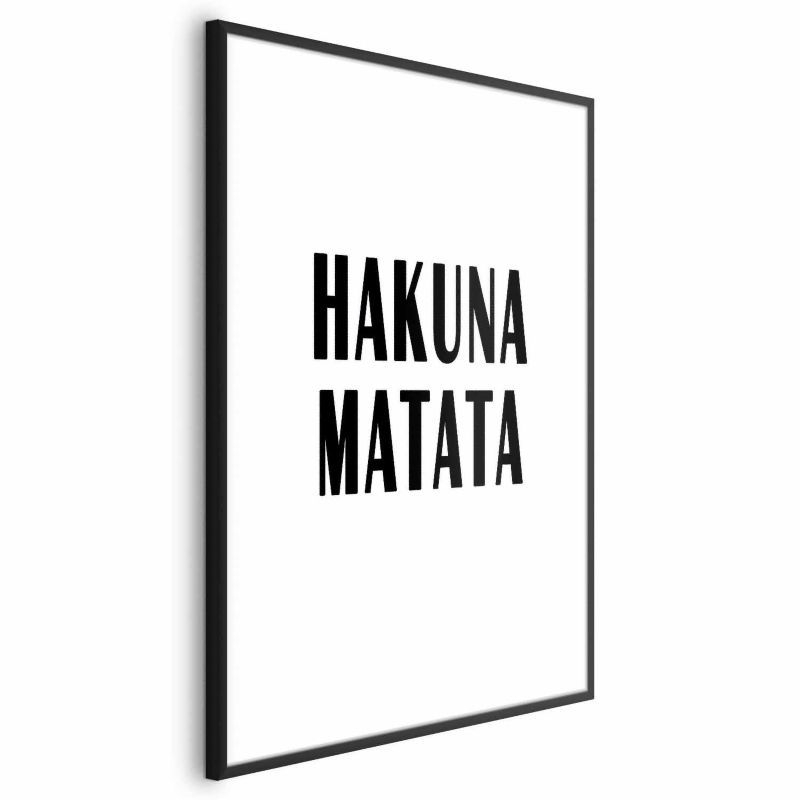 Plakat Artgeist Hakuna Matata 29,7x42 cm z ramą czarną 1 szt