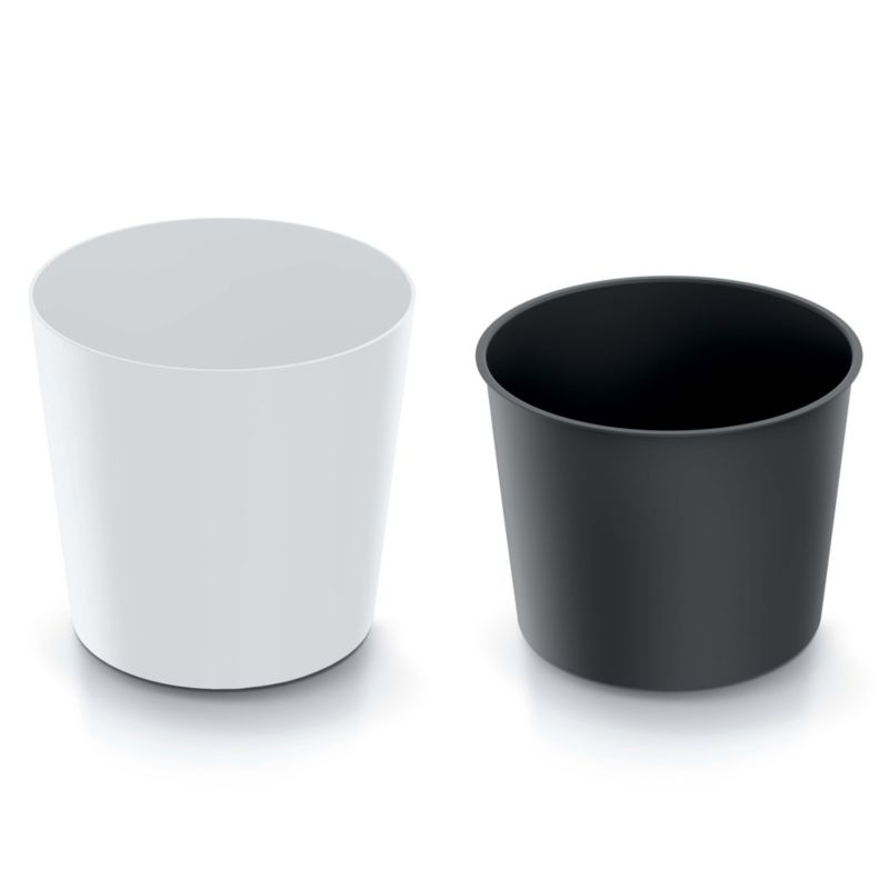 Doniczka Ogrodowa EDANTI 30 cm Okrągła Na Taras Do Ogrodu Biała 1 szt.