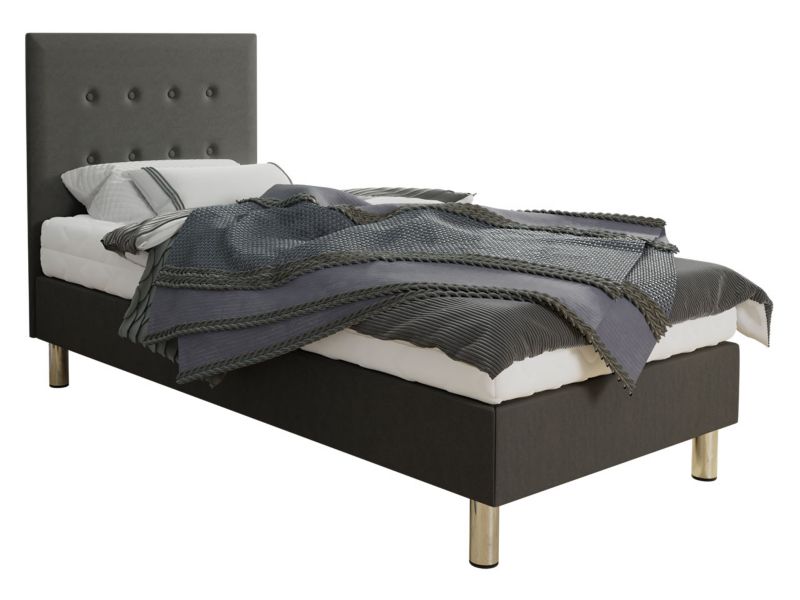 Łóżko kontynentalne MIRJAN 24 Lux 80x200 mysi szary 1 szt.