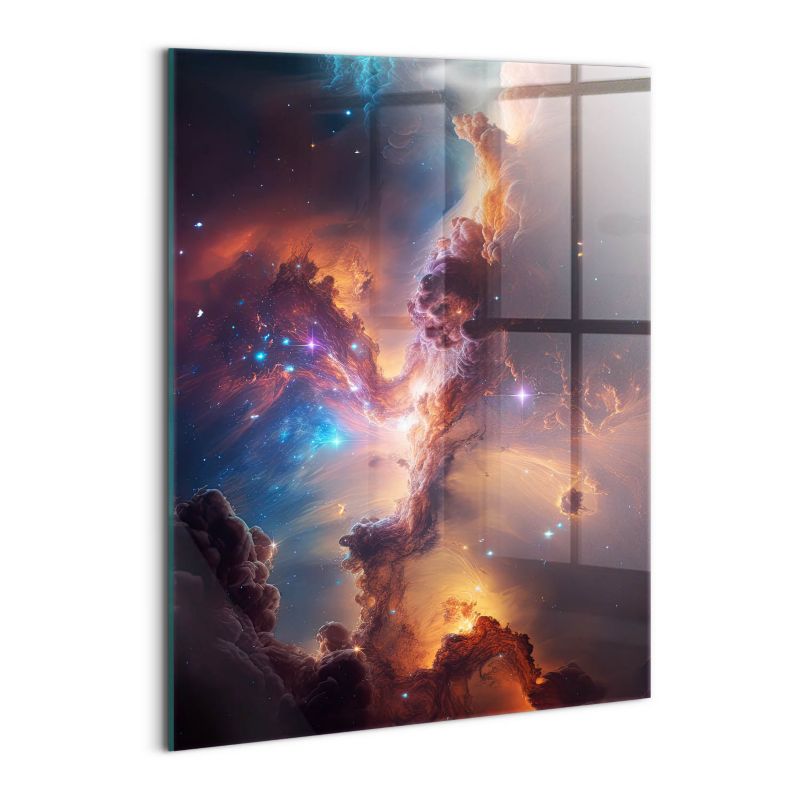 Foto Obraz Ścienny Szklany Wallfluent 60x80 cm Świat gwiazdy kosmos 1 szt.