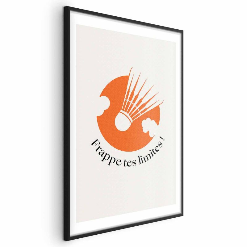 Plakat Artgeist Lotka na tle pomarańczu 40x60 cm z ramą czarną 1 szt