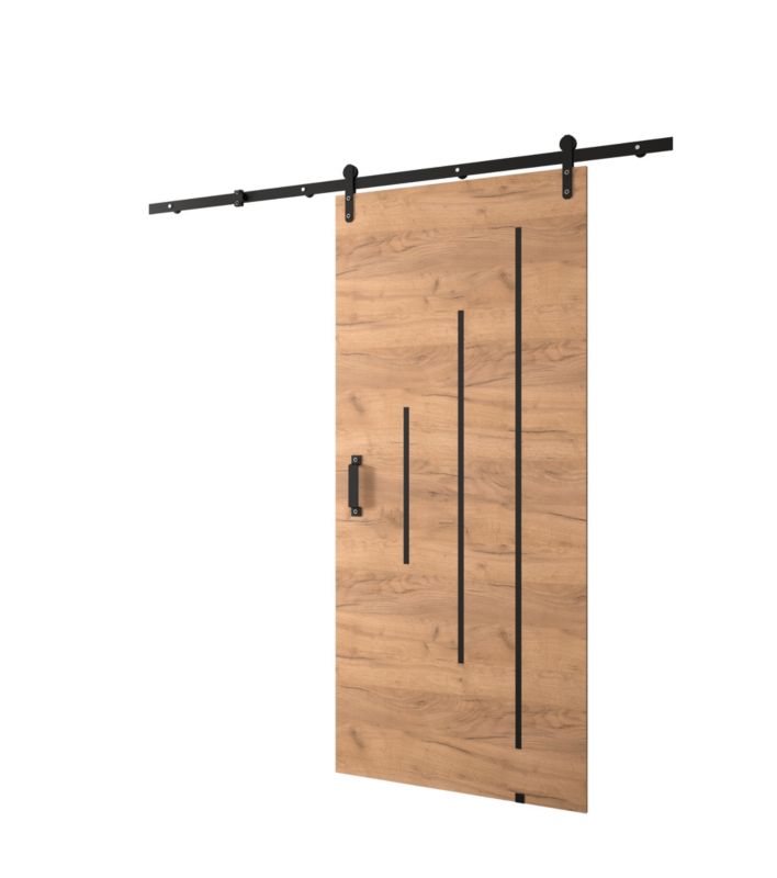 Drzwi przesuwne Loftiko Y 90x204 dąb craft 1 szt.