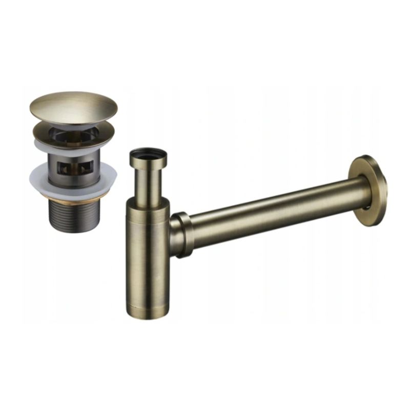 Półsyfon umywalkowy Mexen okrągły mosiądz 1 szt.