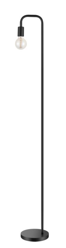 Lampa podłogowa Ghlin 1-punktowa E27 czarna matowa