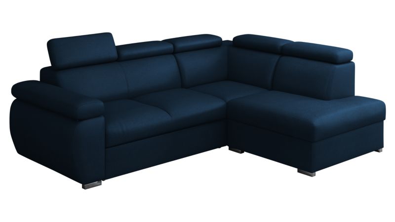 Narożnik z funkcją spania MIRJAN 24 Boston prawy LXP+R+2R ciemny szafir 1 szt.