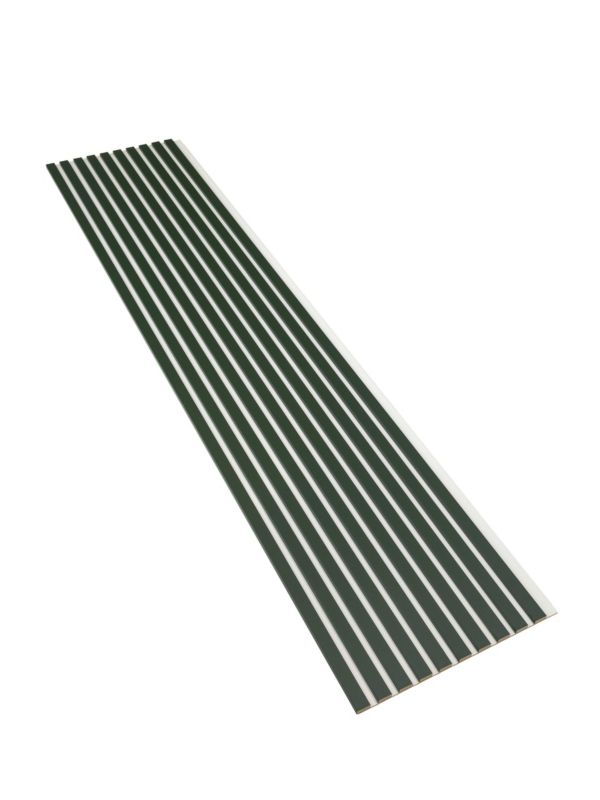 Lamele Ścienne na Białej Płycie SunWood Panele Dekoracyjne Butelkowy 275x46cm 1 szt.