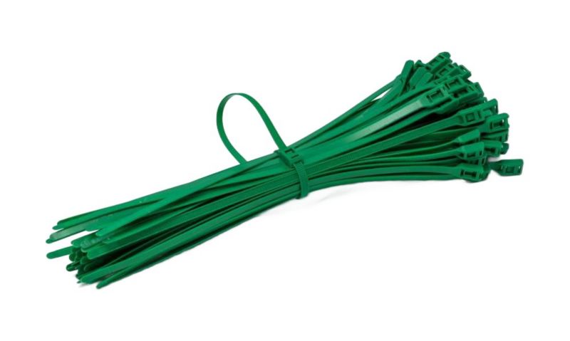 Opaska Zaciskowa Neopak z płaską klamrą 400/8mm Zielona 100 szt.