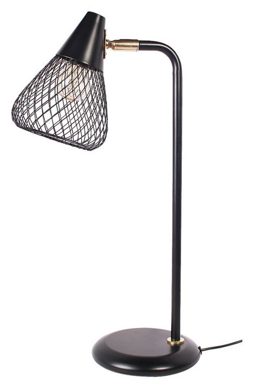 Lampka biurkowa Rabalux Fanny złoto-czarna 1 x E14 x 25W IP20 wym: 46 x 15 x 15 cm metal - 1 szt.