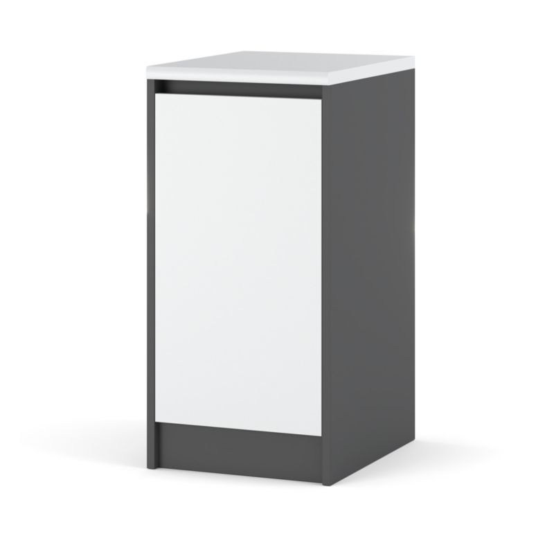 Szafka Kuchenna Hurtownia-Mebli Stojąca Bella dolna D40 40cm Szary Mat Biały Mat 40x47x85 cm 1szt.