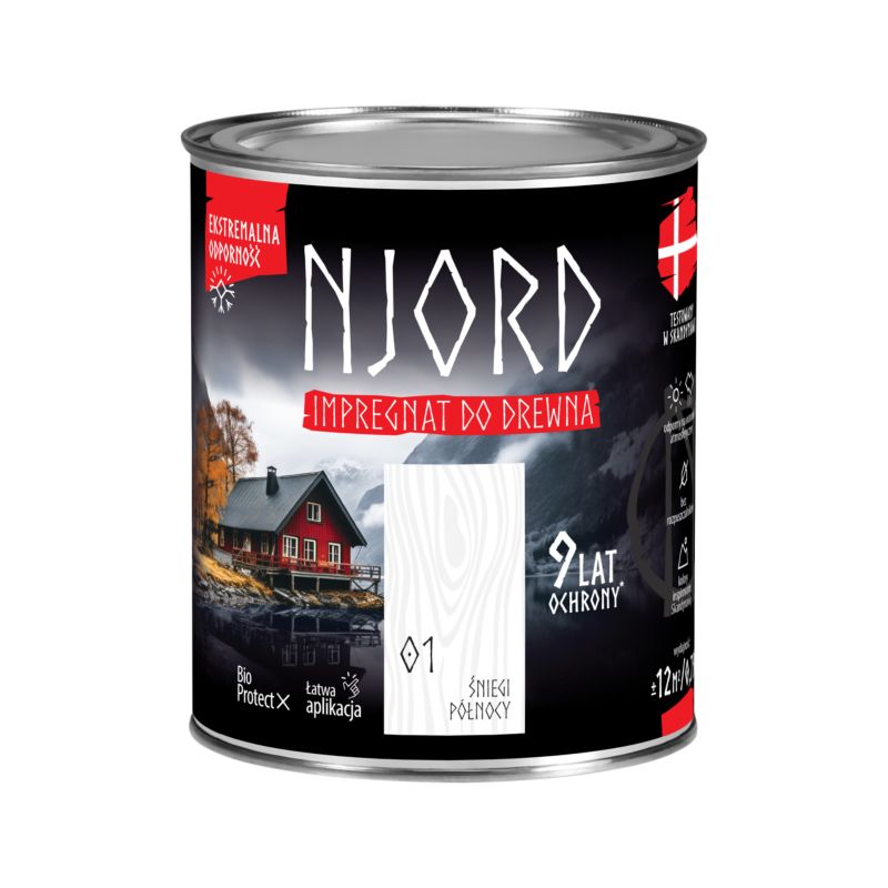 Impregnat do drewna Njord śniegi północy 0,75 l