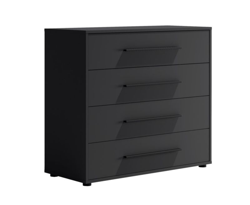 Komoda z szufladami Bettso Maxivo nowoczesna do sypialni czarny 1szt.