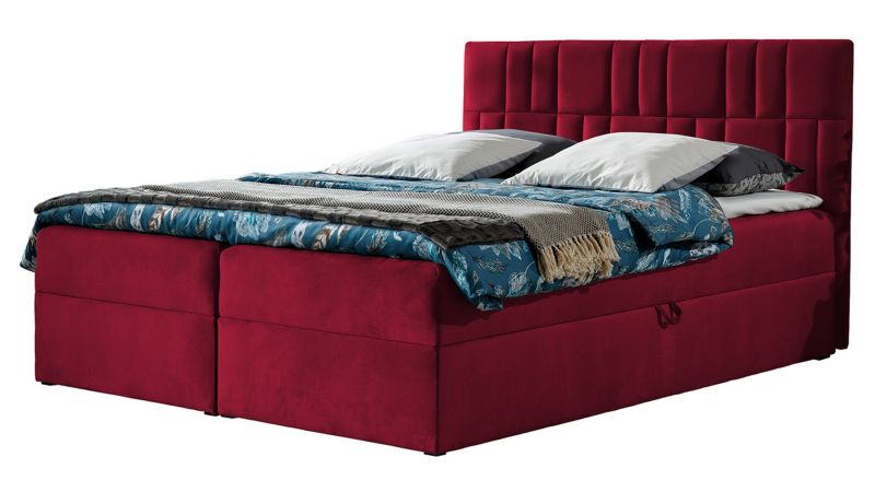 Łóżko kontynentalne MIRJAN 24 Top 3 160x200 wiśniowy 1 szt.