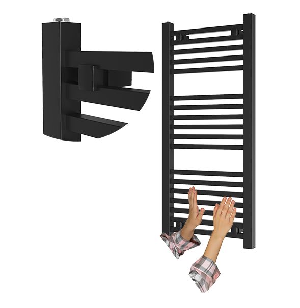 Grzejnik Łazienkowy Granitan Bergen 100/45cm Czarny Kaloryfer Drabinkowy 1kpl.