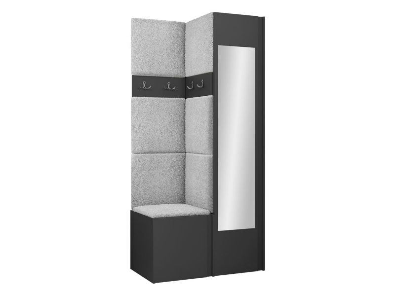 Garderoba MIRJAN 24 Orion XXV grafit + szara bukla 1 kpl.
