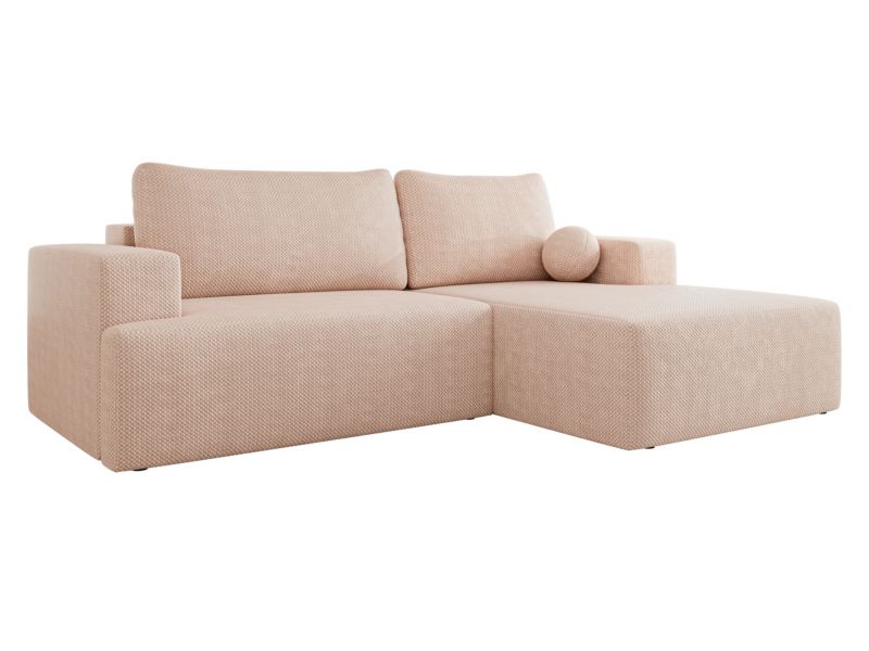 Narożnik z funkcją spania MIRJAN 24 Mivo prawy różowy 1 szt.