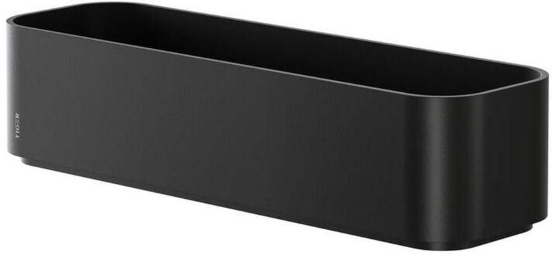 Koszyk łazienkowy Tiger 2 Store czarny, ABS, montaż na śruby, 10 lat gwarancji, 1 szt.