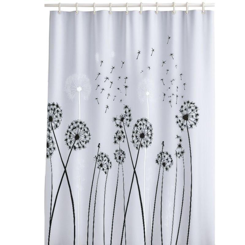 Zasłona prysznicowa Estiva tekstylna 150x200 wzór dmuchawce 1 szt.