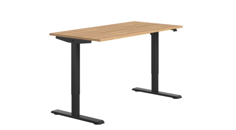 Biurko elektryczne Kobi FLEXI 120 cm regulowane podnoszone, komputerowe - Dąb Craft 1 szt.