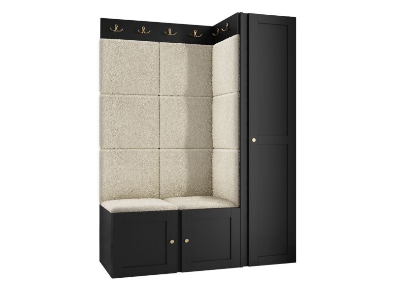 Zestaw MIRJAN 24 Orion Ramiro IX czarny + beżowa bukla 1 kpl.