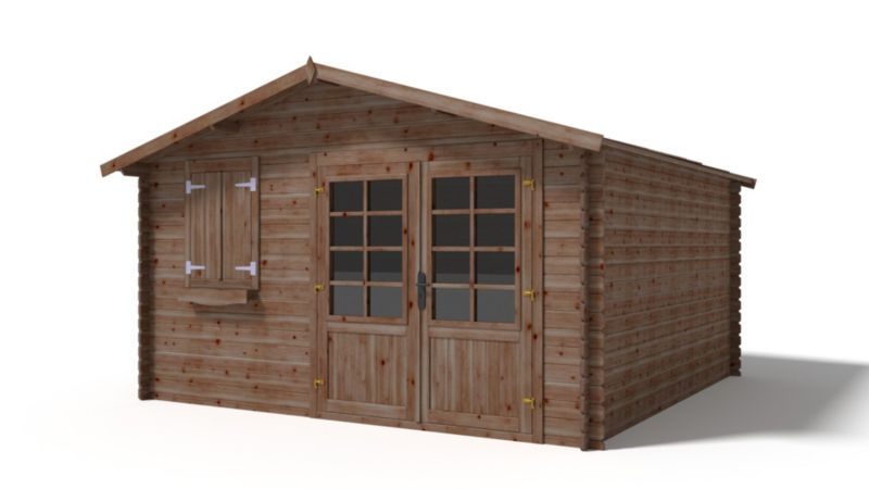 Domek ogrodowy ALTANKA 16 m2 - 4x4 m - 28 mm, drewniany, impregnowany, 1szt.