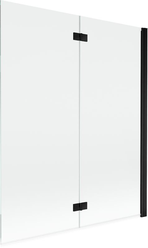 Parawan nawannowy 2-skrzydłowy Mexen Mist czarny 140 x 150 cm - 8A9-140-002-70-00-P 1 szt.