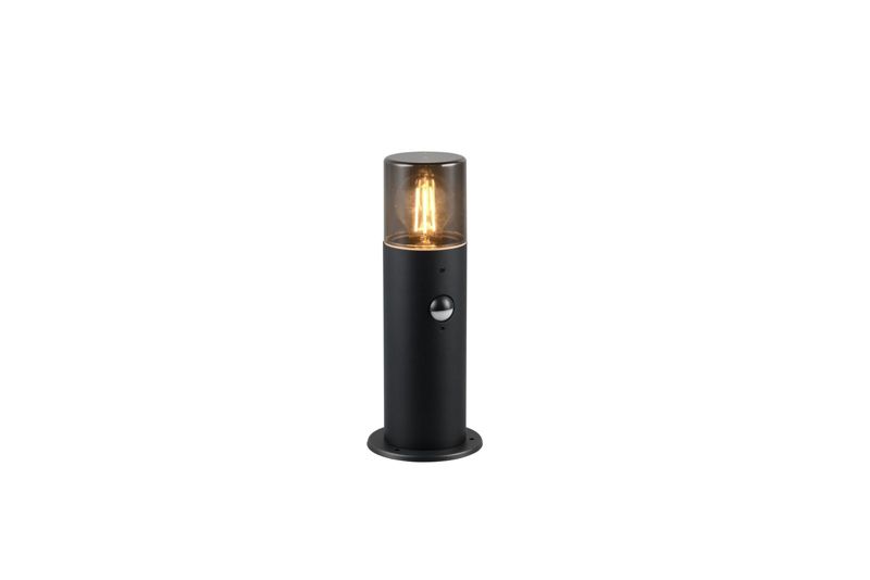 Lampa ogrodowa stojąca Trio Hoosic czarna czujnik 1 x E27 x 28W IP44 wym: 30 x 12 x 12 cm - 1 szt.