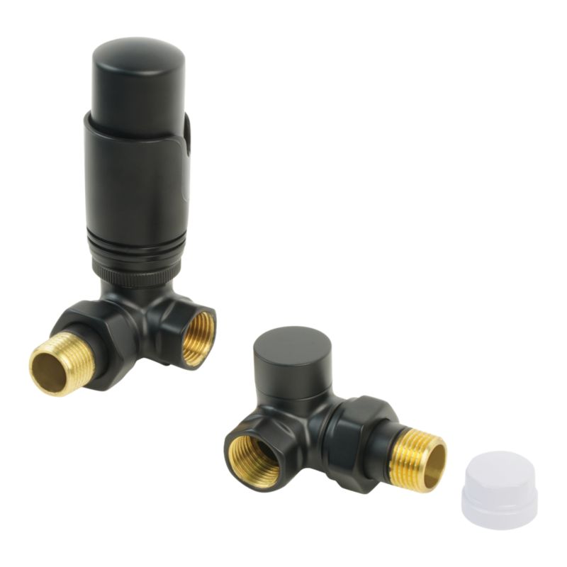 Zestaw termostatyczny GoodHome osiowy czarny